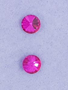 RIVOLI - 10MM GLASS ROUND - FUCHSIA