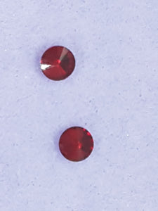 RIVOLI - 8MM GLASS ROUND - RUBY RED