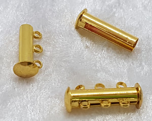 CLASPS - MAGNETIC - BRASS - GOLD COLOUR SIDE LOCK CLASP
