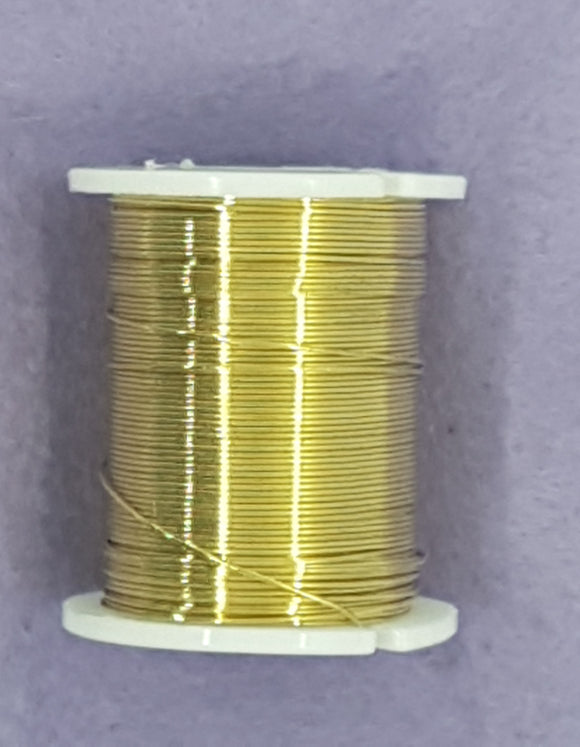 WIRE - COPPER CORE - 24G (0.5MM) GOLD COLOUR