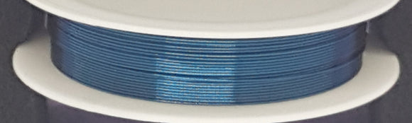 WIRE - COPPER CORE - 24G (0.5MM) PRUSSIAN BLUE COLOUR