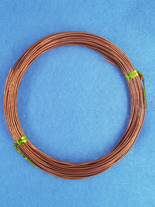 WIRE - ALUMINIUM - 18G (1MM) DARK ORANGE COLOUR