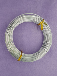 WIRE - ALUMINIUM - 12G (2MM) SILVER COLOUR